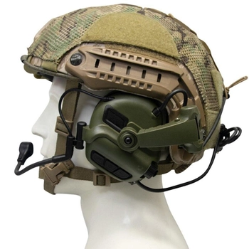 Навушники тактичні активні з мікрофоном Earmor M32X-Mark3 MilPro Foliage Green (M32X-MARK3-FG)