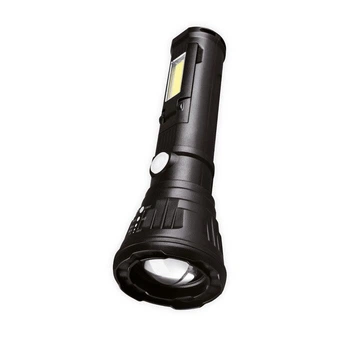 Фонарь переносной Voltronic PT-8182, 3+1 режима, 1+COB, встроенный аккумулятор, USB кабель