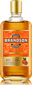 Напиток алкогольный крепкий Brandson Взрывной Апельсин 0.5 л 30% (4820182221606)