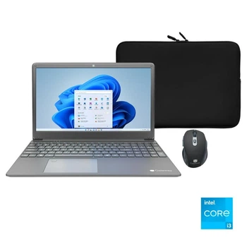 Ноутбук Gateway Ultra Slim Notebook 15.6” LCD IPS FHD (1920 x 1080) Intel Core i3-1115G4 128 GB SSD 4GB RAM Windows 11 (GWNC31514-BK) Grey
