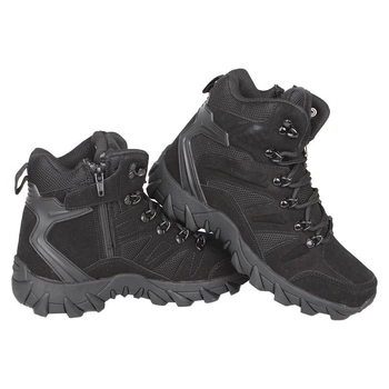 Черевики тактичні Lesko GZ702 Black р.44 армійське взуття для тренувань на шнурівці (OPT-24191)