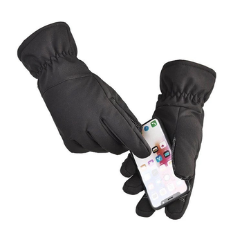 Зимові тактичні військові рукавиці Delta-Tec в кольорі чорний розмір L