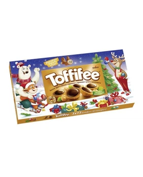 Конфеты с цельным фундуком Toffifee новогодний санта 375г