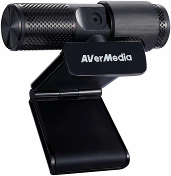Веб-камера AVerMedia Live Streamer CAM PW313 Черный с микрофоном + поворот на 360° и шторка