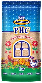 Рис додаткової обробки "Камоліно Преміум" 1кг. Хатинка