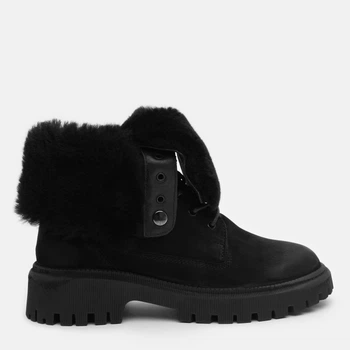 Женские зимние ботинки высокие Prime Shoes 377 Black Nubuck 27-377-70162 37 24 см Черные (PS_2000000180854)