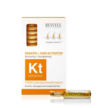 Ампулы Активатор для восстановления волос Revuele Keratin+ 8x5 мл (5060565101180)