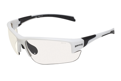 Окуляри фотохромні (захисні) Global Vision Hercules-7 White Photochromic (clear), фотохромні прозорі в білій оправі