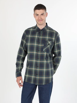 Рубашка хлопковая мужская Colin's CL1059765NAV S Navy (8683197336620)