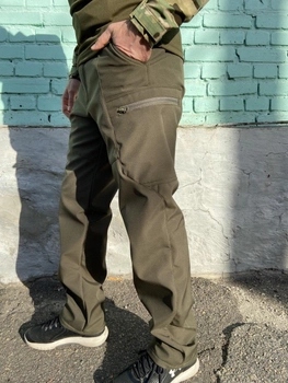 Військові брюки Tactic (тактичні штани) SoftShell Хакі зимові 46