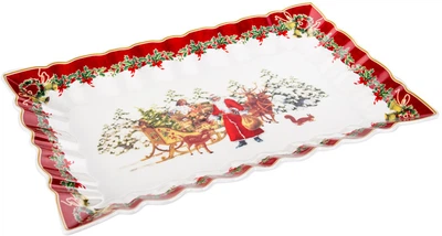 Блюдо новорічне Lefard Christmas Collection 35 х 23 х 3.5 см (986-133)