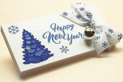 Gift box Winter time, листівка + конверт у коробочці. Ручна робота