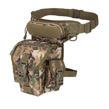 Тактична сумка на стегно військова сумка на ногу зелена піксель