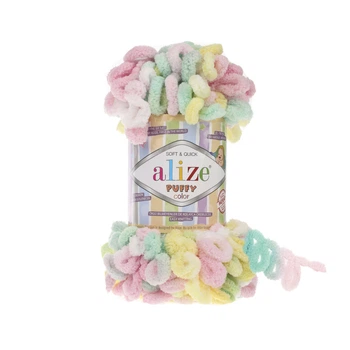 Пряжа для вязания Alize PUFFY COLOR 5862 ализе пуффи колор