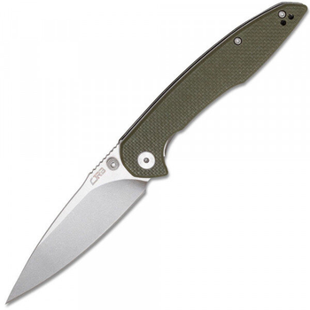 Нож складной карманный с фиксацией Liner Lock CJRB J1905-GNF Centros G10 green 213 мм