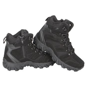 Ботинки тактические Lesko GZ702 Black р.44 армейская обувь для тренировок на шнуровке LOZ