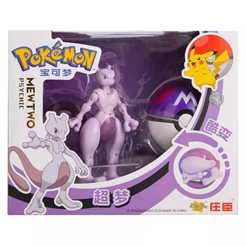 Покемон Покебол MEWTWO PSYCHIC Pokemon GO шар с фигуркой-трансформером
