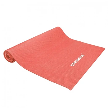 Мат для фитнеса и йоги Springos PVC 4 мм YG0036 Red (1647672077)