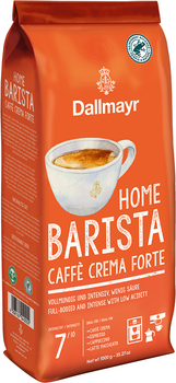 Кава в зернах Dallmayr Home Barista Caffe Crema Forte Обсмажена 1 кг (4008167040002)