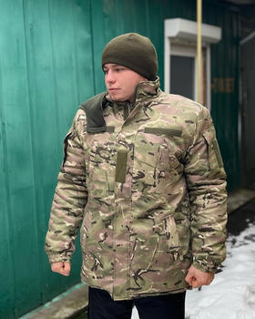 Куртка бушлат тактическая зимняя водонепроницаемая Мультикам Теплая зимняя куртка для военных 58