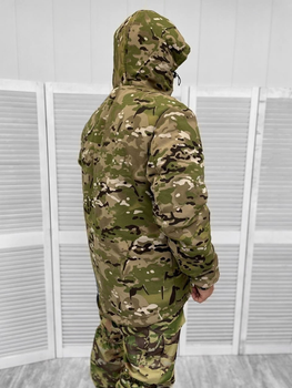 Тактическая теплая зимняя военная куртка - бушлат, Камуфляж: Мультикам, Размер: L