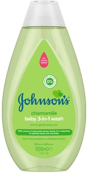 Гель для миття і купання дітей Johnson's Baby з екстрактом ромашки 500 мл (3574669909518)