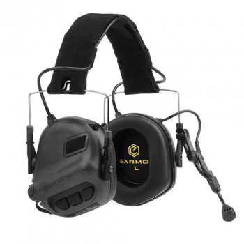 Активні навушники для стрільби з мікрофоном гарнітурою Earmor M32 Black (15021)