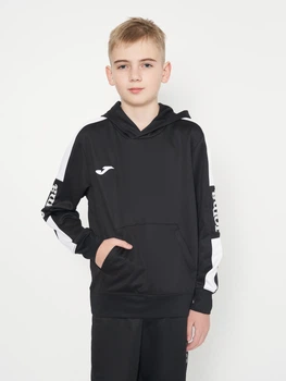 Дитяче худі для хлопчика Joma Championship IV 102103.102 129-140 см 3XS Чорний/Білий (8424309499877)