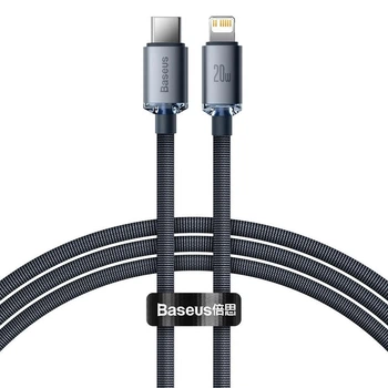 Кабель для швидкого заряджання Baseus Crystal Shine Series Type-c to Lightning |2m, 20W| Black