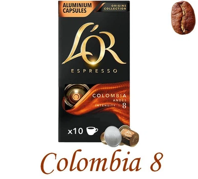 Кава в капсулах Nespresso L'OR Colombia 10 капсул