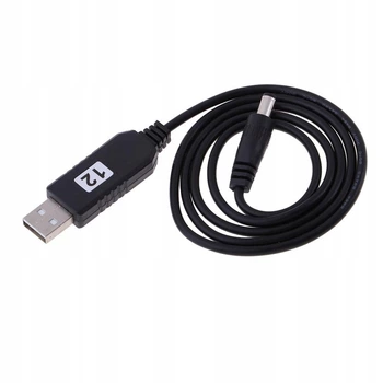 Кабель преобразователь напряжения с USB 5V на DC 12V (5.5/2.1mm) 0.8м (Для модемов, роутеров, хабов, свитчей от PowerBank)
