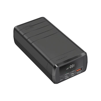 УМБ Promate PowerMine-130W 38000 mAh 100W PD USB-C 24W PD USB-C 22.5W QC3.0 USB-A total 130W Black (powermine-130.black)
