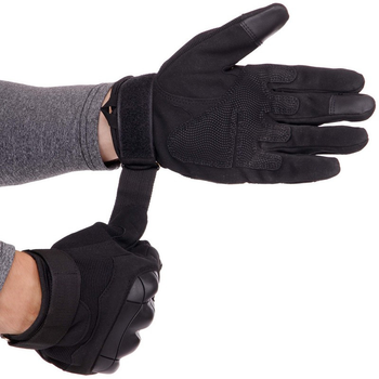 Тактичні рукавички із закритими пальцями для військових ЗСУ SP-Sport BC-8794 розмір XL чорний