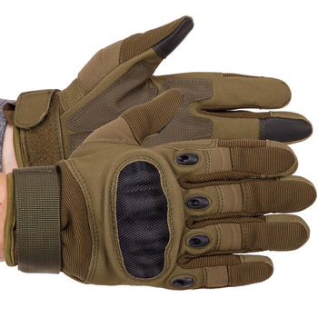 Перчатки тактические с закрытыми пальцами для военных ЗСУ SP-Sport BC-8798 размер XL оливковый