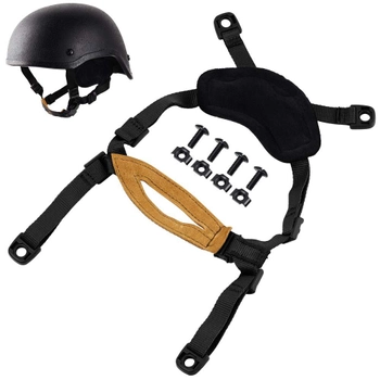 Подвес для тактического шлема каски FAST, ACH MICH, Черный (150400)