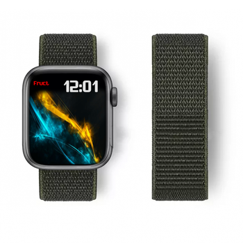 Нейлоновий ремінець Fruct Sport Loop Band для Apple Watch 42/44/45/46/49 mm Cargo Khaki