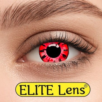 Контактні лінзи Elite Lens Кольорові "Клок червоний" - +1,5+1.5 2 шт. 8.6