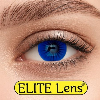 Контактні лінзи Elite Lens Кольорові "Блу енжел" - -0.5'-0.5 2 шт. 8.6