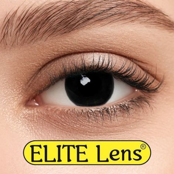 Контактні лінзи Elite Lens Кольорові "Фулблек" міні склері - -3,0 -3.0 2 шт. 8.6