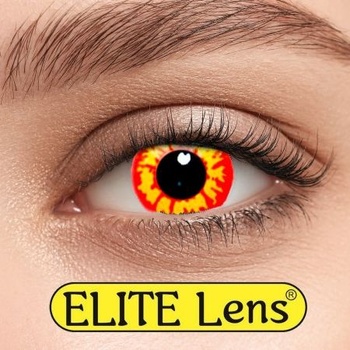 Контактні лінзи Elite Lens Кольорові "Вогонь" - -11,5 -11.5 2 шт. 8.6