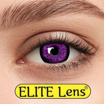 Контактні лінзи Elite Lens Кольорові "Фіолетові лялькові" - +1,25+1.25 2 шт. 8.6