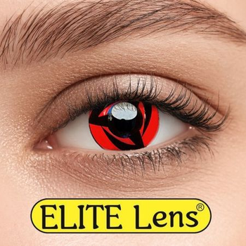 Контактные линзы Elite Lens Кольорові "Шарінган Какаши" - +0,25 +0.25 2 шт. 8.6