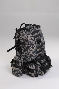 Военный тактический рюкзак Yakeda 50-60л Пиксель черный