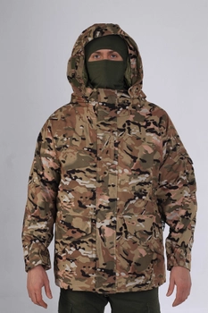 Військова тактична зимова куртка Softshell Мультикам L