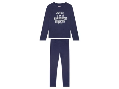 Пижама (лонгслив и штаны) для девочки Pepperts 369841 122-128 см (6-8 years) темно-синий