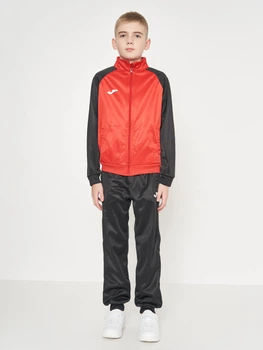 Дитячий спортивний костюм (толстовка + штани) Joma Academy IV 101966.601 129-140 см 3XS Червоно-чорний (8424309451301)