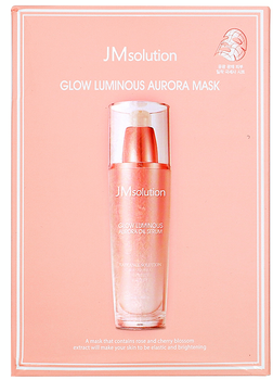 Тканевая маска с жемчужной пудрой JMsolution Glow Luminous Aurora Mask 30 мл