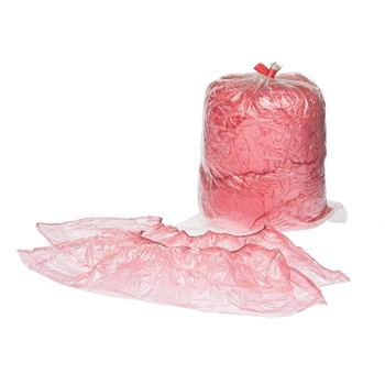 Одноразовые бахилы Panni Mlada из полиэтилена 3 гр розовые 100 шт