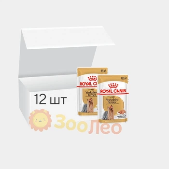 Влажный корм Royal Canin Yorkshire Terrier Adult для Йоркширского терьера, 12 шт. по 85 г