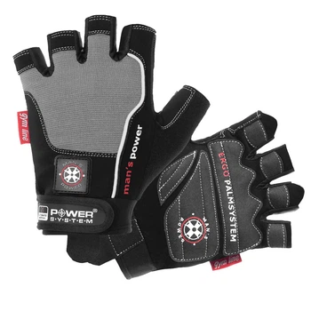 Перчатки для фітнесу Power System PS-2580 Man's Power Black/Grey XXL